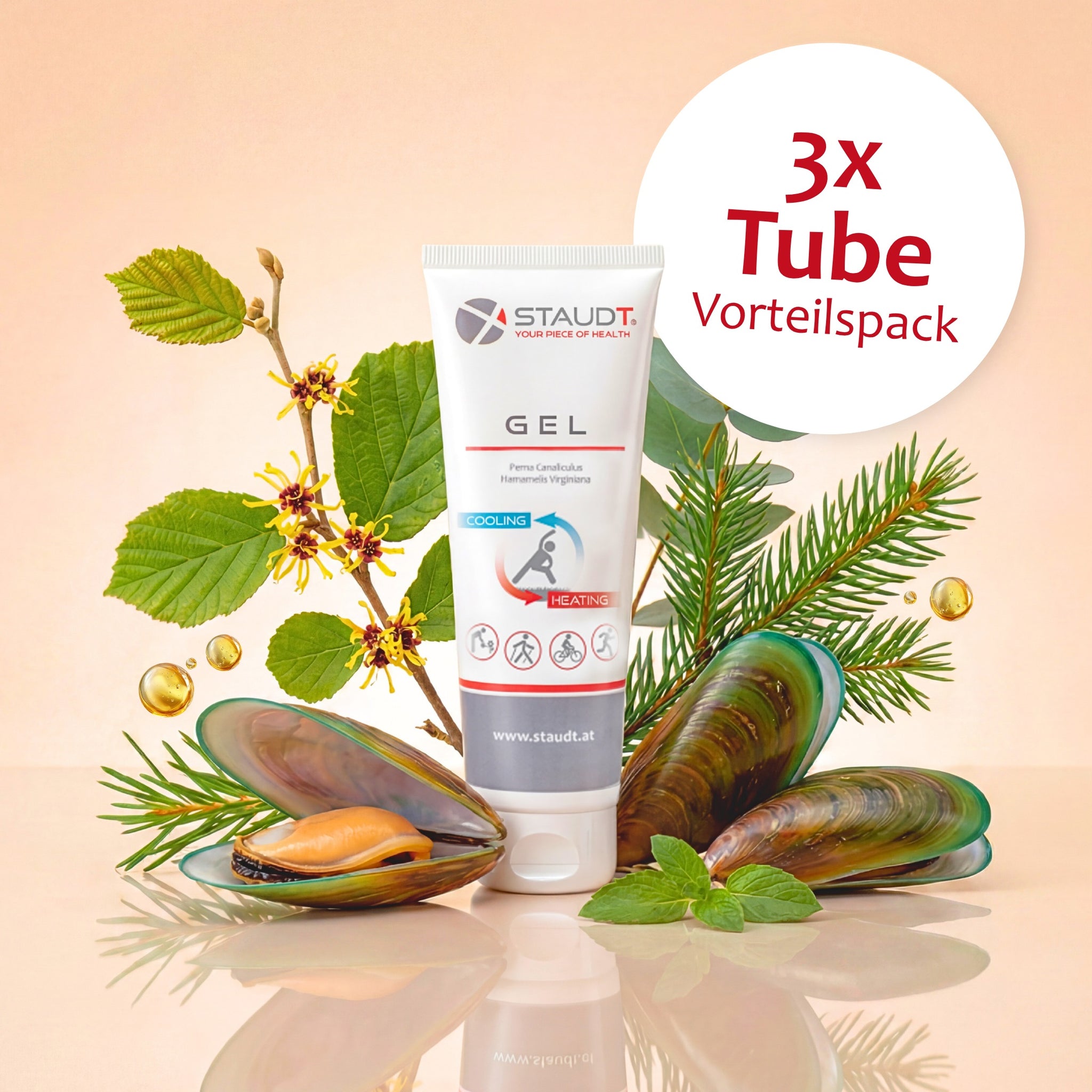 3x STAUDT® Gel 125 ml Tube